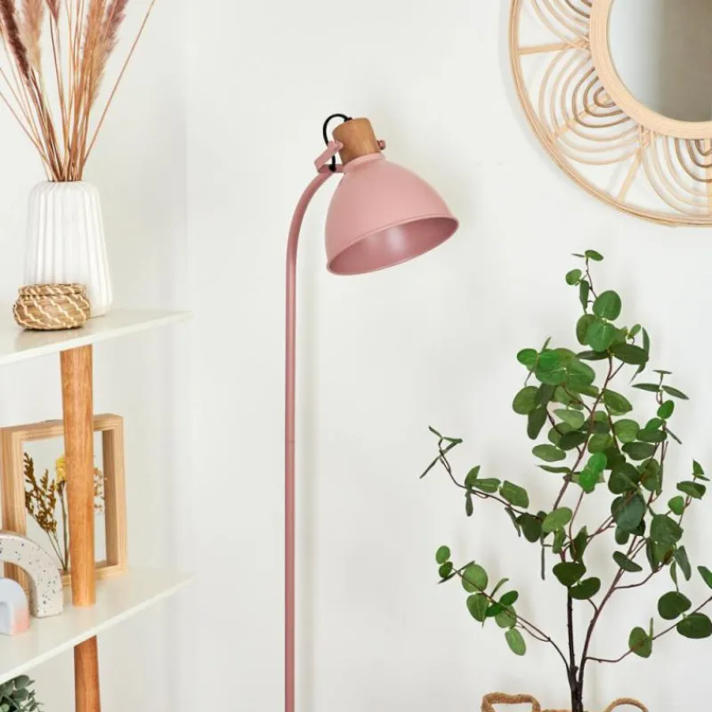 Luminaires Scandinaves-hofstein Lampadaire Chipou Rose, 1 lumière