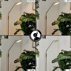 hofstein Lampadaire Chirep LED Nickel mat, 1 lumière* Lampadaires Et Lampes Sur Pied