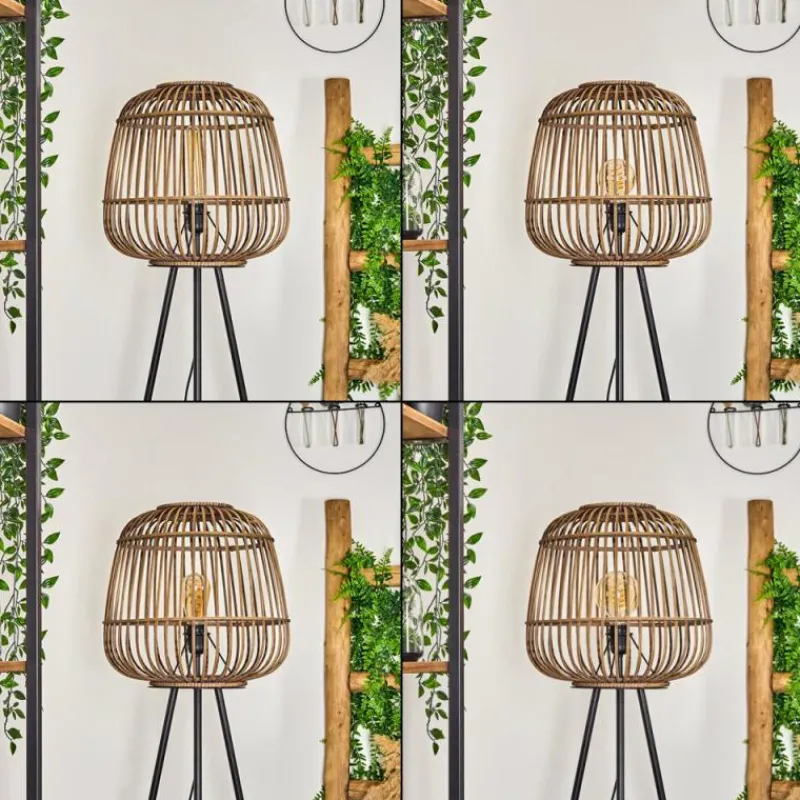 Luminaires Orientaux-hofstein Lampadaire Combeima Noir, 1 lumière