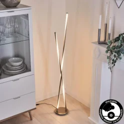 hofstein Lampadaire Concord LED Argenté, 1 lumière