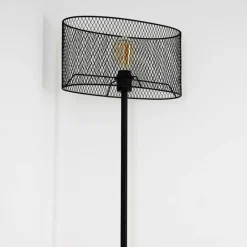 hofstein Lampadaire Conewago Noir, 1 lumière