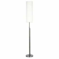 Lampes En Tissu-hofstein Lampadaire Coquimbito LED Nickel mat, 2 lumières