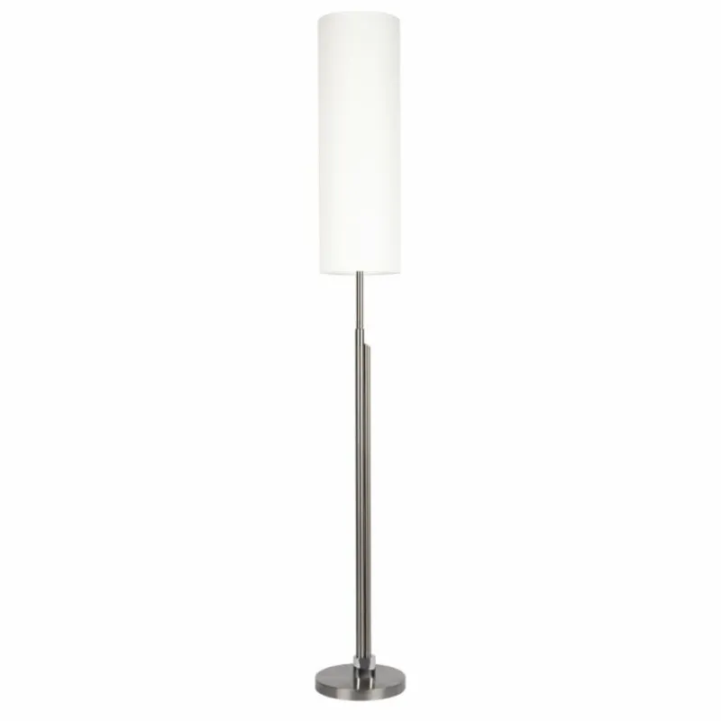 Lampes En Tissu-hofstein Lampadaire Coquimbito LED Nickel mat, 2 lumières