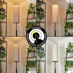 Lampes En Tissu-hofstein Lampadaire Coquimbito LED Noir, 1 lumière