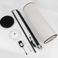 Lampes En Tissu-hofstein Lampadaire Coquimbito LED Noir, 1 lumière