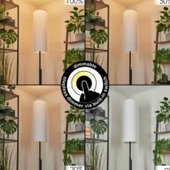 Lampes En Tissu-hofstein Lampadaire Coquimbito LED Noir, 1 lumière