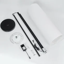 Lampes En Tissu-hofstein Lampadaire Coquimbito LED Noir, 1 lumière