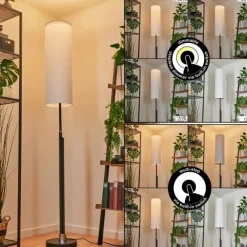 Lampes En Tissu-hofstein Lampadaire Coquimbito LED Noir, 2 lumières