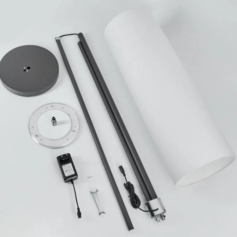 Lampes En Tissu-hofstein Lampadaire Coquimbito LED Noir, 2 lumières