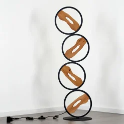 hofstein Lampadaire Cornol LED Écru, Noir, 1 lumière