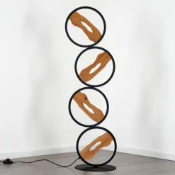 hofstein Lampadaire Cornol LED Écru, Noir, 1 lumière