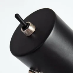 hofstein Lampadaire Corralcay Chrome, Noir, 1 lumière* Lampadaires Et Lampes Sur Pied