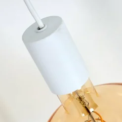 Lampes Industrielles-hofstein Lampadaire Cuyama Blanc, 1 lumière