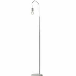 Lampes Industrielles-Luce Design Lampadaire Cuyama Blanc, 1 lumière