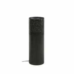 hofstein Lampadaire Cylinder Nickel mat, Noir, 1 lumière* Lampadaires Et Lampes Sur Pied