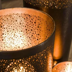 hofstein Lampadaire Cylinder Nickel mat, Noir, 1 lumière* Lampadaires Et Lampes Sur Pied