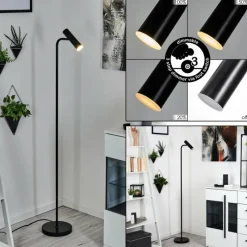 Luminaires Scandinaves-hofstein Lampadaire Dalheim LED Noir, 1 lumière