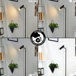 Luminaires Scandinaves-hofstein Lampadaire Dalheim LED Noir, 1 lumière