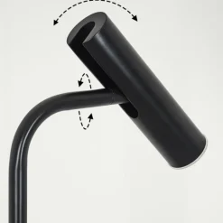 Luminaires Scandinaves-hofstein Lampadaire Dalheim LED Noir, 1 lumière