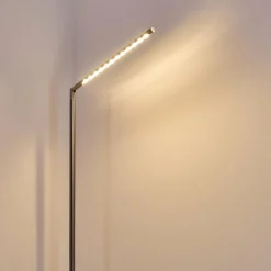hofstein Lampadaire Deje LED Nickel mat, 1 lumière