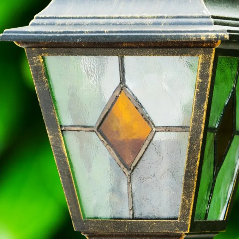 Luminaires Rustiques-hofstein Lampadaire d'extérieur Antibes Brun doré, 1 lumière