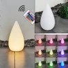 hofstein Lampadaire d'extérieur Bouilli LED Blanc, 1 lumière, Télécommandes, Changeur de couleurs