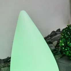 hofstein Lampadaire d'extérieur Bouilli LED Blanc, 1 lumière, Télécommandes, Changeur de couleurs