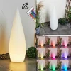 hofstein Lampadaire d'extérieur Bouilli LED Blanc, 1 lumière, Télécommandes, Changeur de couleurs