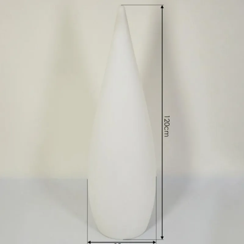 hofstein Lampadaire d'extérieur Bouilli LED Blanc, 1 lumière, Télécommandes, Changeur de couleurs