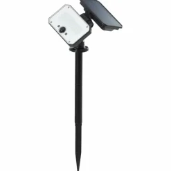 Luminaires Brilliant Lampadaire d'extérieur Brilliant Joplin LED Noir, 1 lumière, Détecteur de mouvement