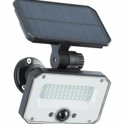 Luminaires Brilliant Lampadaire d'extérieur Brilliant Joplin LED Noir, 1 lumière, Détecteur de mouvement