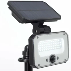 Luminaires Brilliant Lampadaire d'extérieur Brilliant Joplin LED Noir, 1 lumière, Détecteur de mouvement