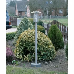 Luminaires Brilliant Lampadaire d'extérieur Brilliant York Acier inoxydable, 1 lumière