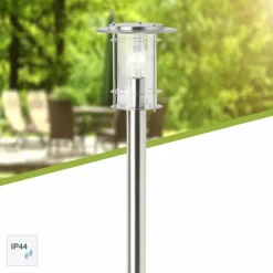 Luminaires Brilliant Lampadaire d'extérieur Brilliant York Acier inoxydable, 1 lumière