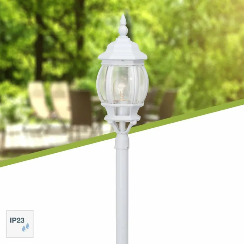 Luminaires Brilliant Lampadaire d'extérieur Brilliant Istria Blanc, 1 lumière