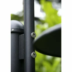 Luminaires Rustiques-Luminaires Brilliant Lampadaire d'extérieur Brilliant Berna Noir, 2 lumières