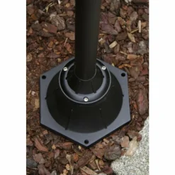 Luminaires Rustiques-Luminaires Brilliant Lampadaire d'extérieur Brilliant Berna Noir, 2 lumières