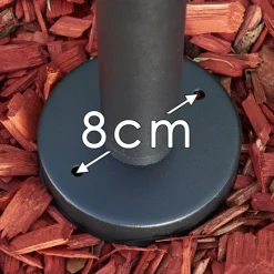 hofstein Lampadaire d'extérieur Caudry Noir, 1 lumière