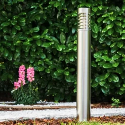 hofstein Lampadaire d'extérieur Dakar Acier inoxydable, 1 lumière