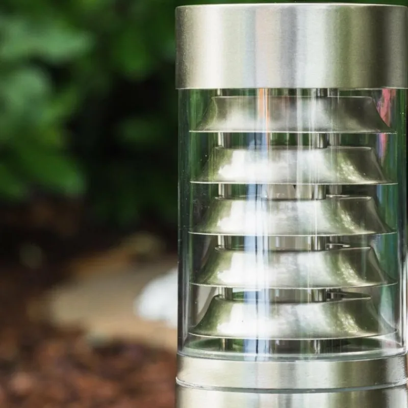 hofstein Lampadaire d'extérieur Dakar Acier inoxydable, 1 lumière