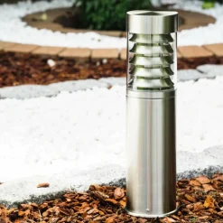 hofstein Lampadaire d'extérieur Dakar Acier inoxydable, 1 lumière