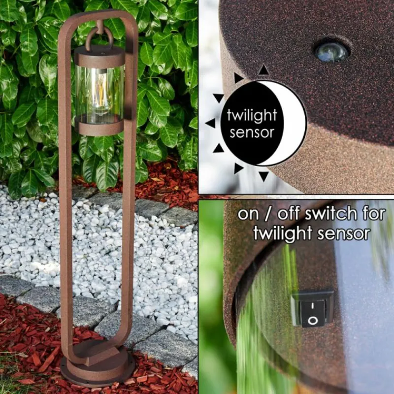 hofstein Lampadaire d'extérieur Fulham Rouille, 1 lumière