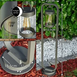 hofstein Lampadaire d'extérieur Fulham Anthracite, 1 lumière