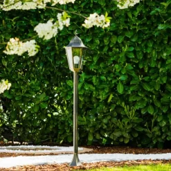 Luminaires Rustiques-hofstein Lampadaire d'extérieur Hongkong Bronze, Or, 1 lumière