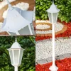 Luminaires Rustiques-hofstein Lampadaire d'extérieur Hongkong Frost Blanc, 1 lumière