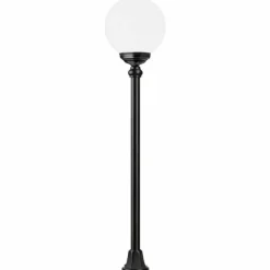 Luminaires LCD Lampadaire d'extérieur LCD Soltau Noir, 1 lumière