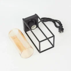 Lampes Vintages & Rétros-hofstein Lampadaire d'extérieur Palanga Noir, 1 lumière