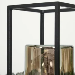 Suspension Verre Fumé-hofstein Lampadaire d'extérieur Palanga Noir, 1 lumière