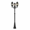 Lampes Vintages & Rétros-Luminaires Trio Lampadaire d'extérieur Trio Elvo Noir, 3 lumières