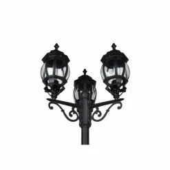 Lampes Vintages & Rétros-Luminaires Trio Lampadaire d'extérieur Trio Elvo Noir, 3 lumières